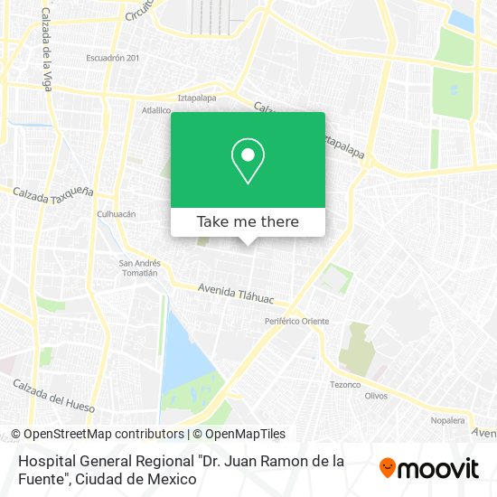 Hospital General Regional "Dr. Juan Ramon de la Fuente" map