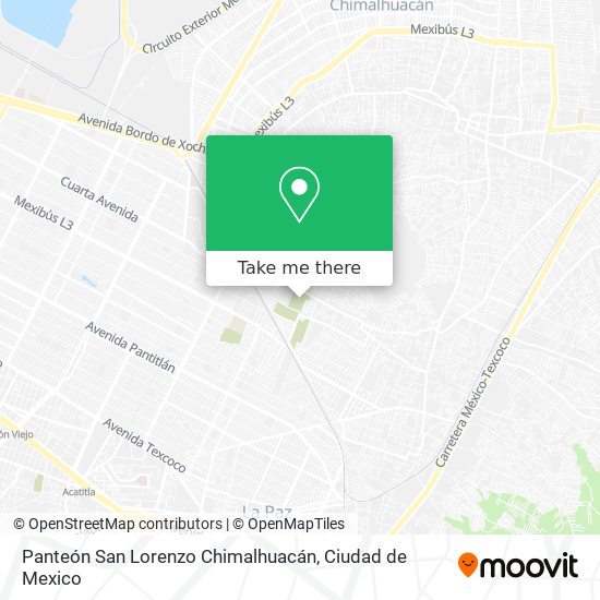 Mapa de Panteón San Lorenzo  Chimalhuacán