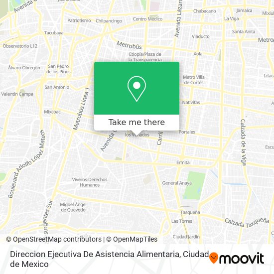 Direccion Ejecutiva De Asistencia Alimentaria map