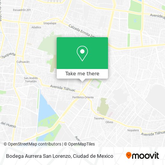 Bodega Aurrera San Lorenzo map