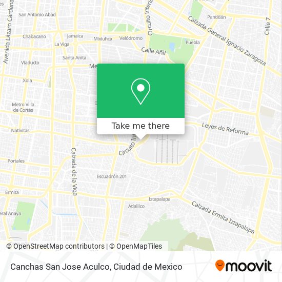 Canchas San Jose Aculco map