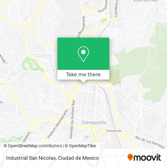 Industrial San Nicolas map