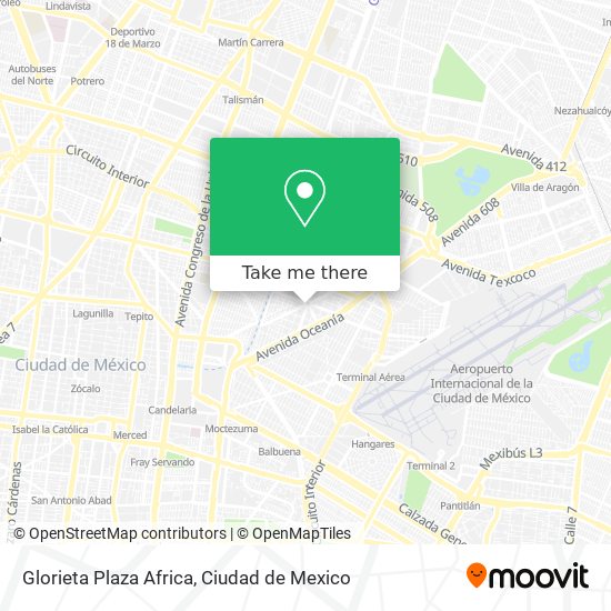 Glorieta Plaza Africa map