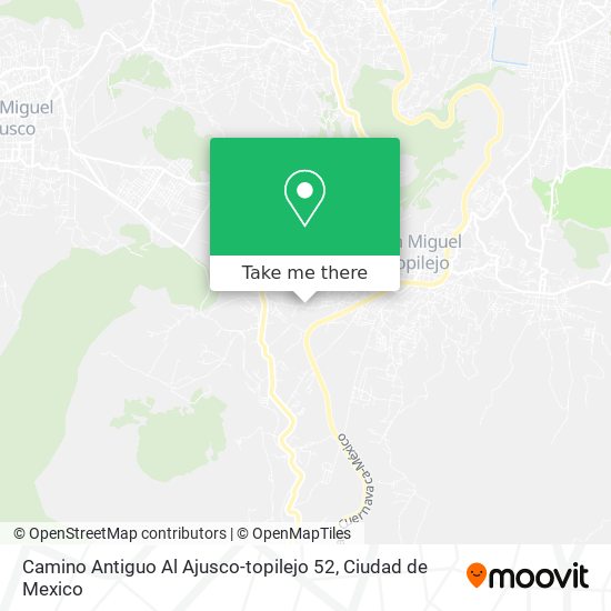 Camino Antiguo Al Ajusco-topilejo 52 map