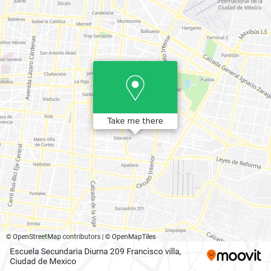 Escuela Secundaria Diurna 209 Francisco villa map