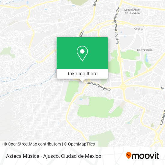 Azteca Música - Ajusco map