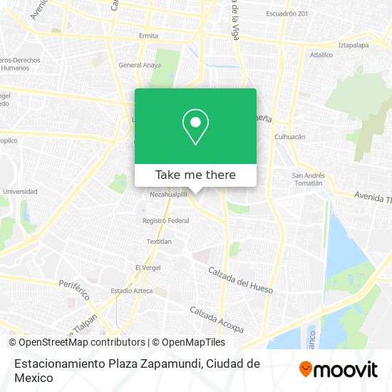Mapa de Estacionamiento Plaza Zapamundi