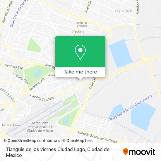 Tianguis de los viernes Ciudad Lago map