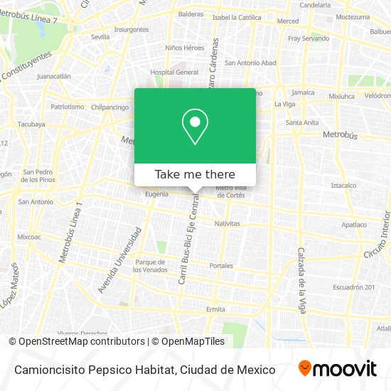 Mapa de Camioncisito Pepsico Habitat