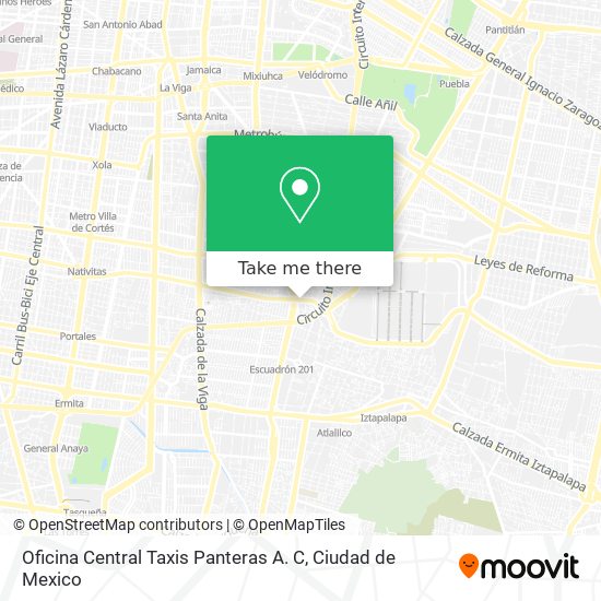 Oficina Central Taxis Panteras A. C map