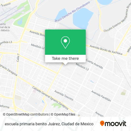 escuela primaria benito Juárez map