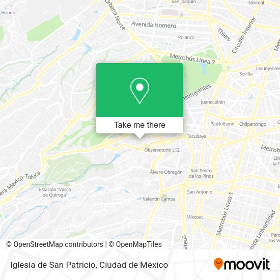 Mapa de Iglesia de San Patricio