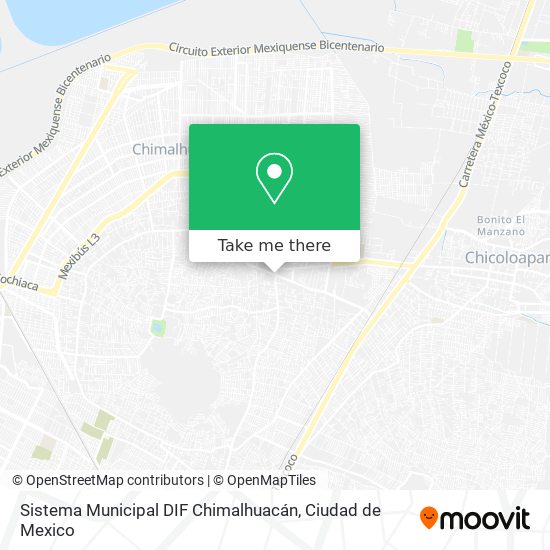 Sistema Municipal DIF Chimalhuacán map