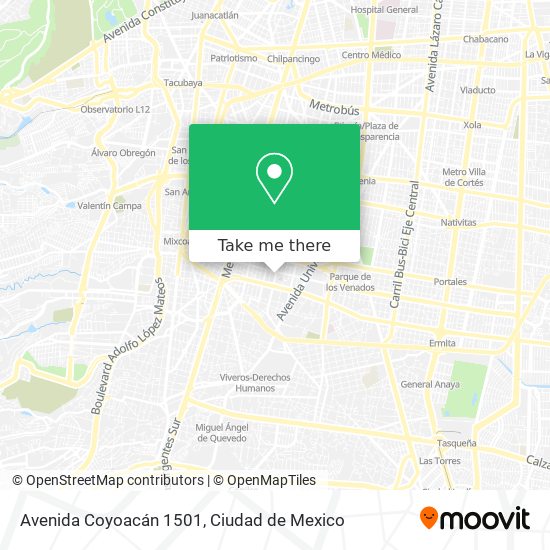 Avenida Coyoacán 1501 map