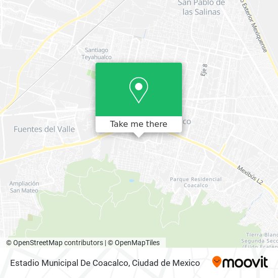 Estadio Municipal De Coacalco map