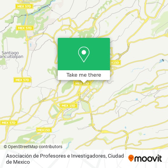 Asociación de Profesores e Investigadores map