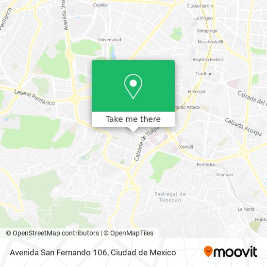 Avenida San Fernando 106 map