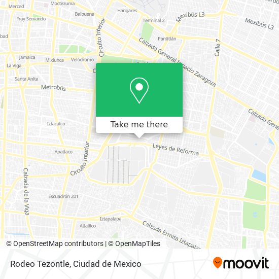 Mapa de Rodeo Tezontle