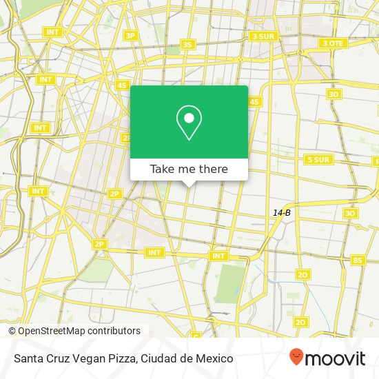 Mapa de Santa Cruz Vegan Pizza