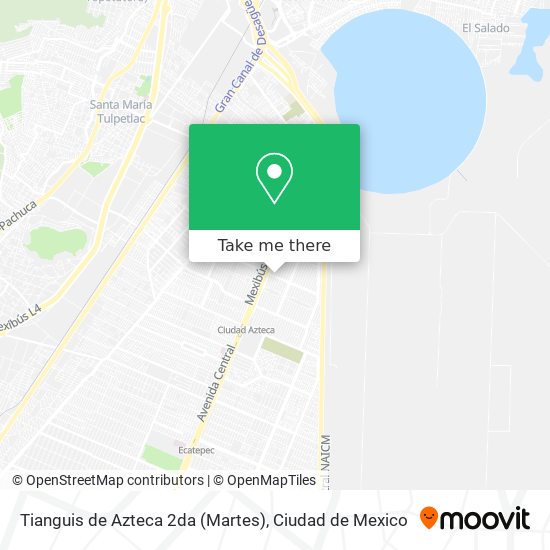 Mapa de Tianguis de Azteca 2da (Martes)