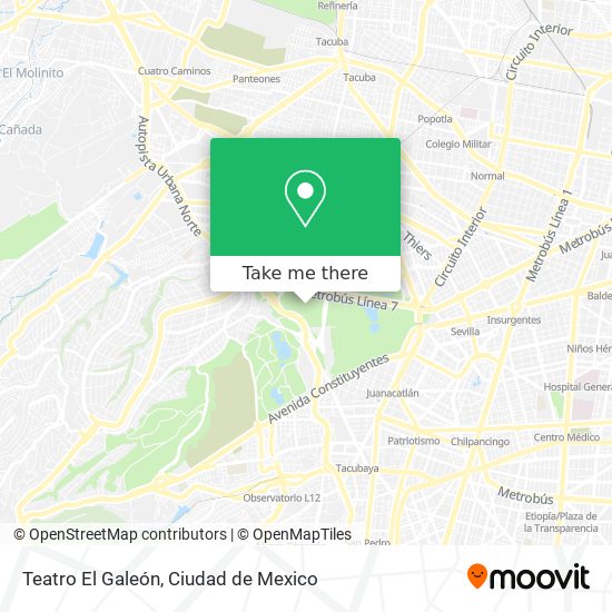 Teatro El Galeón map