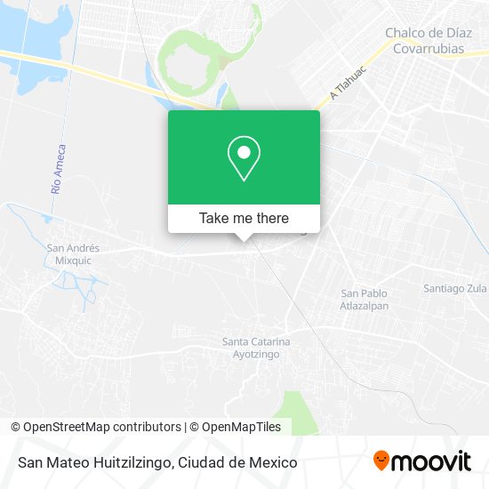 Mapa de San Mateo Huitzilzingo