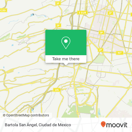 Bartola San Ángel map