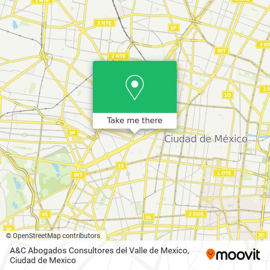 A&C Abogados Consultores del Valle de Mexico map