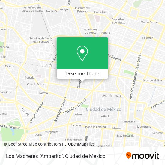 Los Machetes "Amparito" map