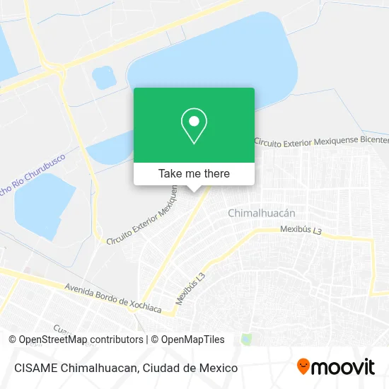 CISAME Chimalhuacan map