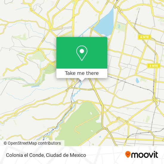Colonia el Conde map