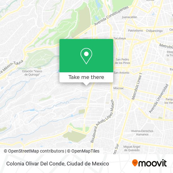 Colonia Olivar Del Conde map