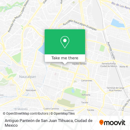 Antiguo Panteón de San Juan Tlihuaca map