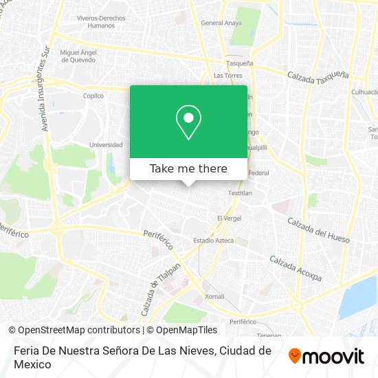Feria De Nuestra Señora De Las Nieves map