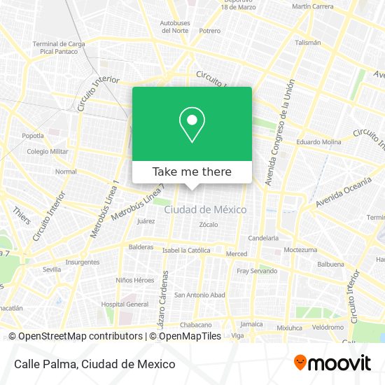 Calle Palma map