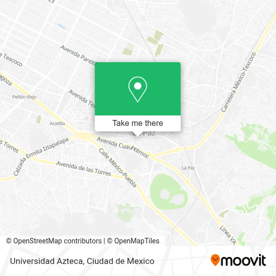 Universidad Azteca map