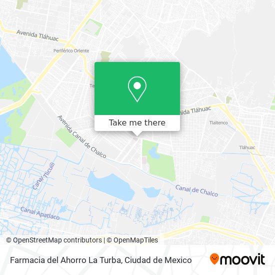 Mapa de Farmacia del Ahorro La Turba