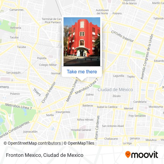 Fronton Mexico map