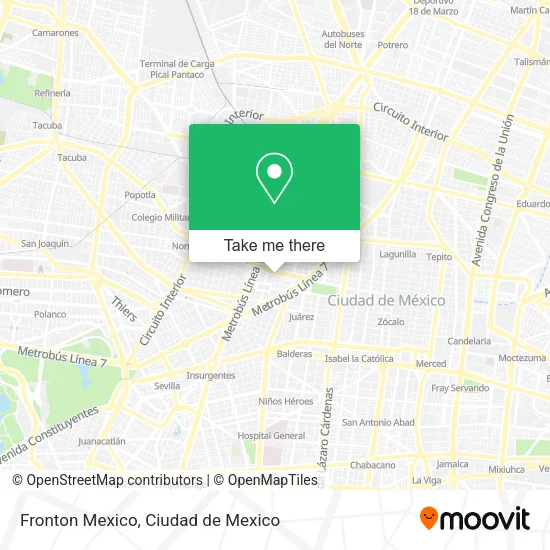 Fronton Mexico map