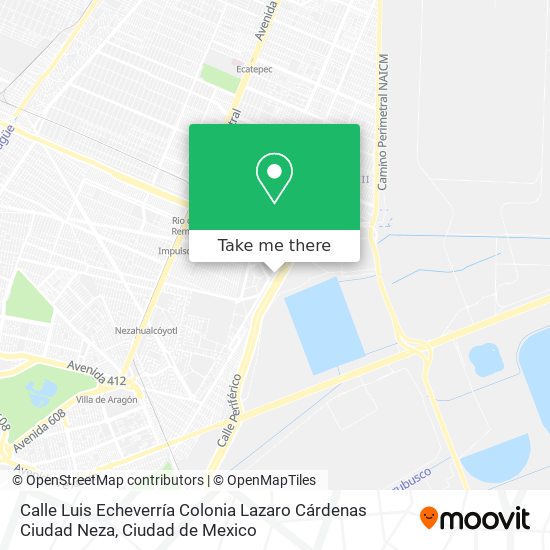Calle Luis Echeverría Colonia Lazaro Cárdenas Ciudad Neza map