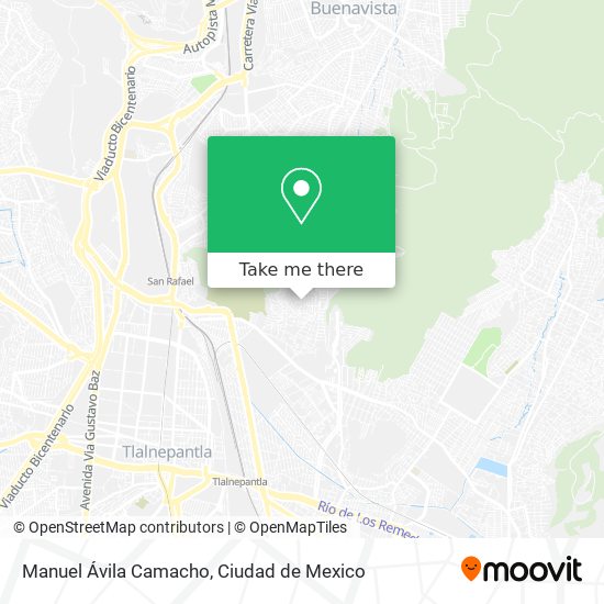 Manuel Ávila Camacho map