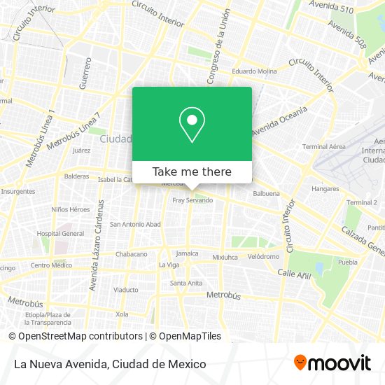 La Nueva Avenida map