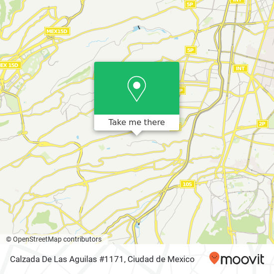 Calzada De Las Aguilas #1171 map