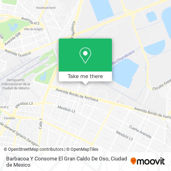 Barbacoa Y Consome El Gran Caldo De Oso map