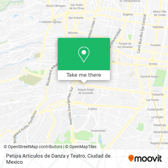Petipa Articulos de Danza y Teatro map
