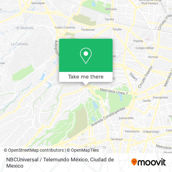 NBCUniversal / Telemundo México map