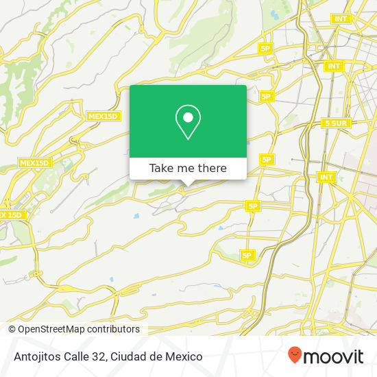 Antojitos Calle 32 map