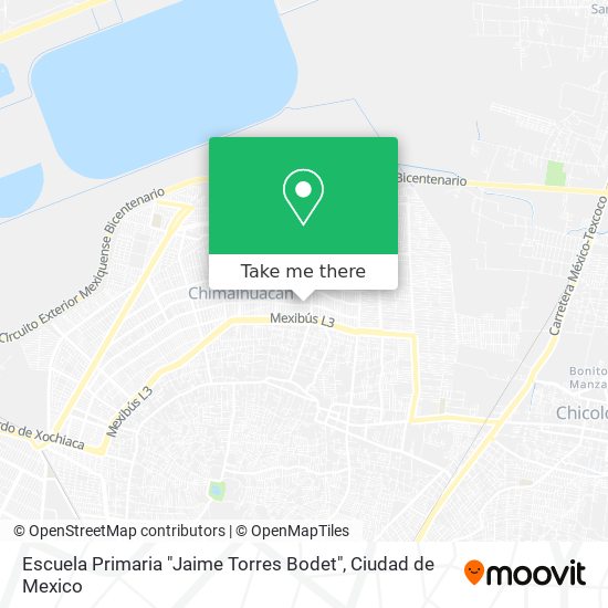 Mapa de Escuela Primaria "Jaime Torres Bodet"