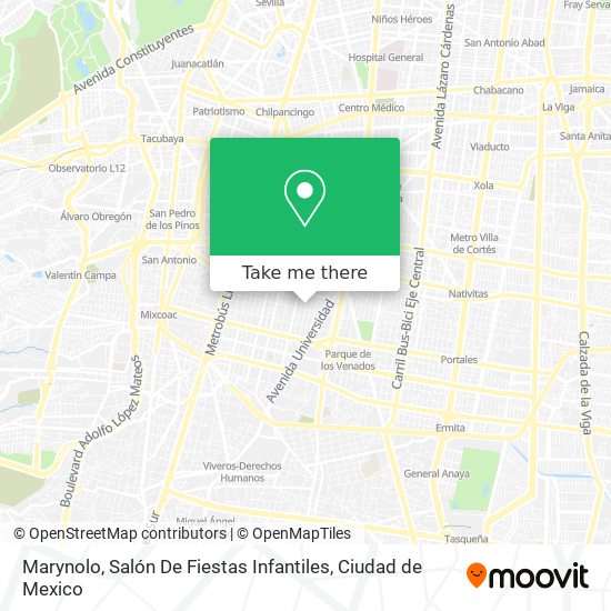 Mapa de Marynolo, Salón De Fiestas Infantiles