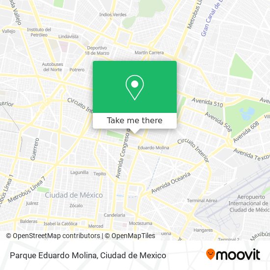 Mapa de Parque Eduardo Molina